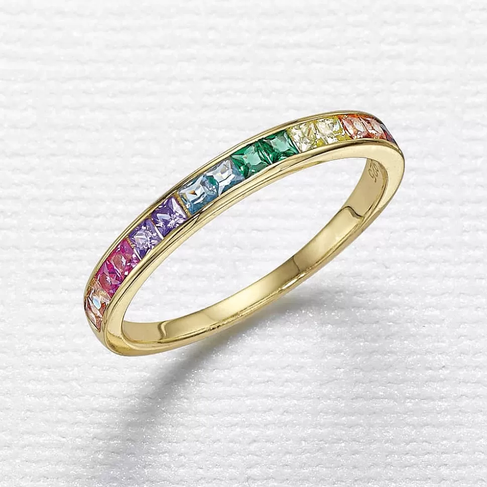 Pia Bijoux Bagues | Bague Arc-en-Ciel Rayonnant