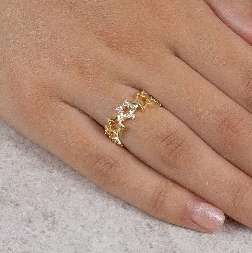 Pia Bijoux Bagues | Bague Galaxie Dorée