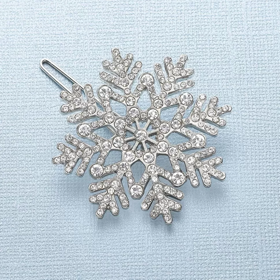 Pia Bijoux Accessoires Cheveux | Barrette Flocon de Neige Étincelant