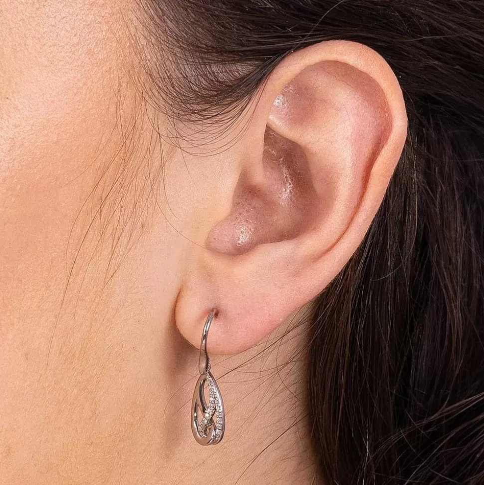 Pia Bijoux Boucles D'oreilles | Boucles d'oreilles en Argent Enveloppée Dans la Gloire