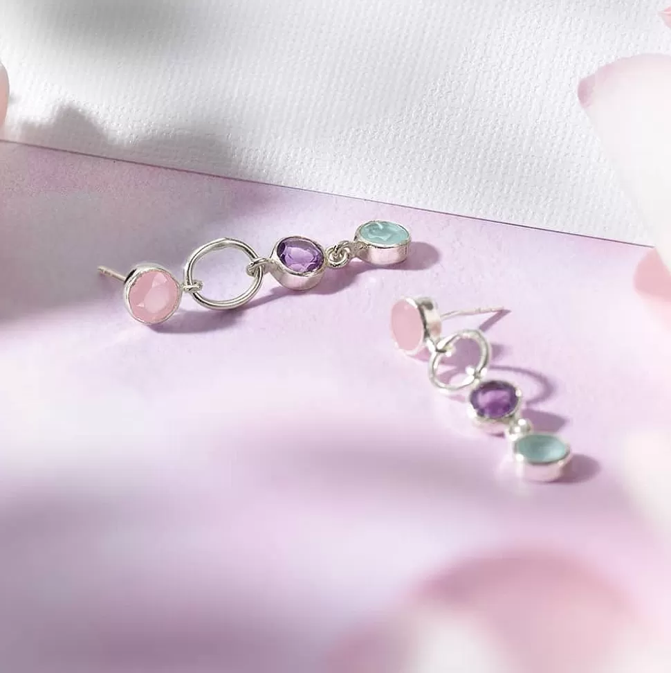 Pia Bijoux Boucles D'oreilles | Boucles d'oreilles en Pierre Fine Le Jour se Lève
