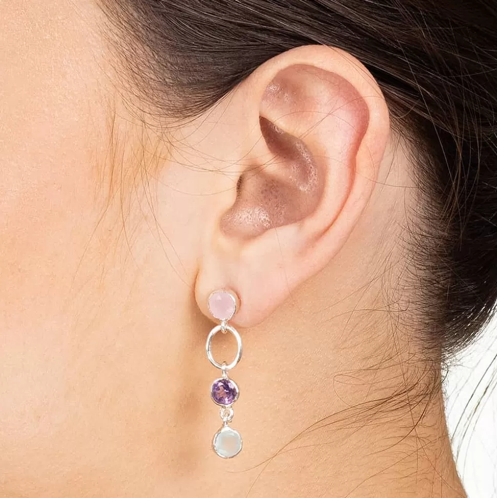 Pia Bijoux Boucles D'oreilles | Boucles d'oreilles en Pierre Fine Le Jour se Lève