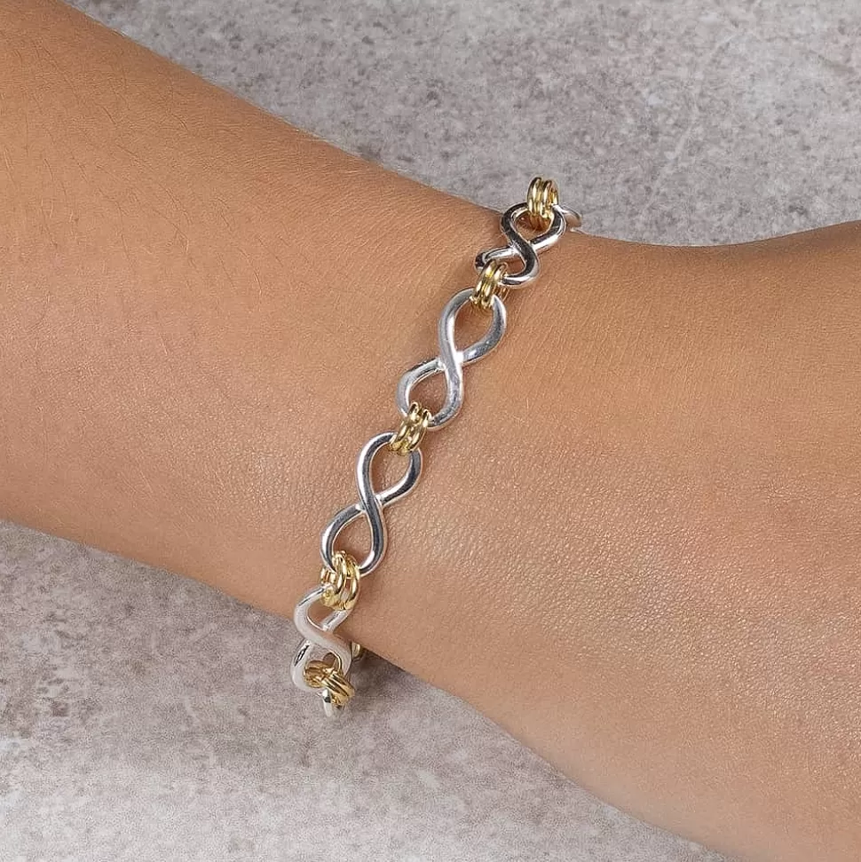 Pia Bijoux Bracelets | Bracelet Bicolore Éclat d’Argent