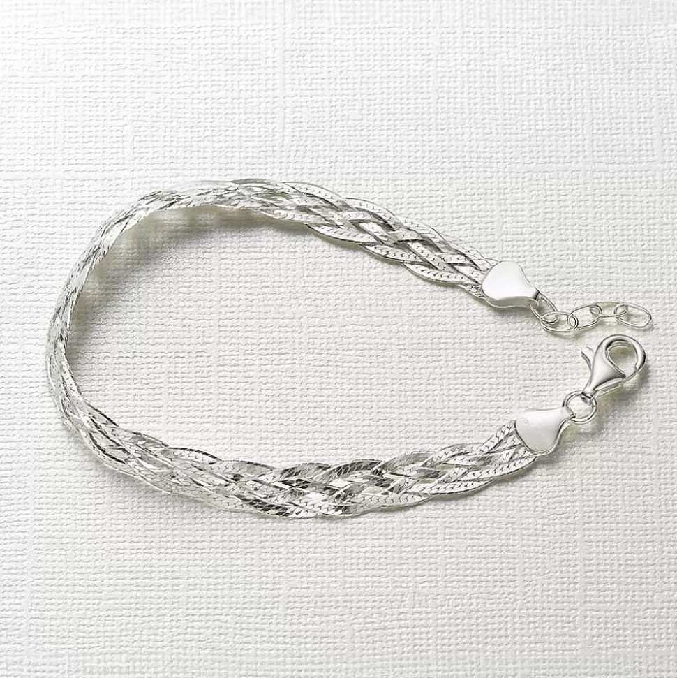 Pia Bijoux Bracelets | Bracelet en Argent Murmure Tissé