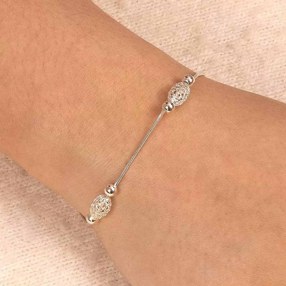 Pia Bijoux Bracelets | Bracelet en Argent Vœux Tissés