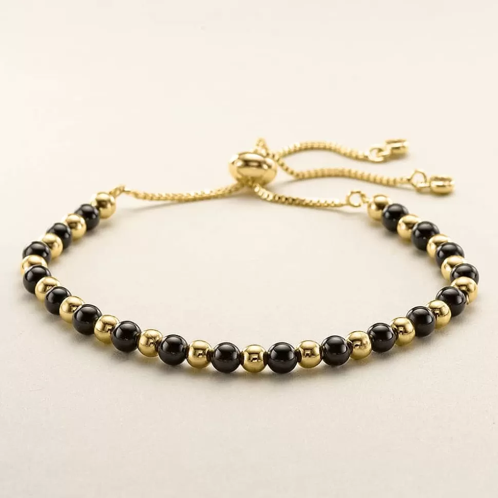 Pia Bijoux Bracelets | Bracelet Onyx Contrasté