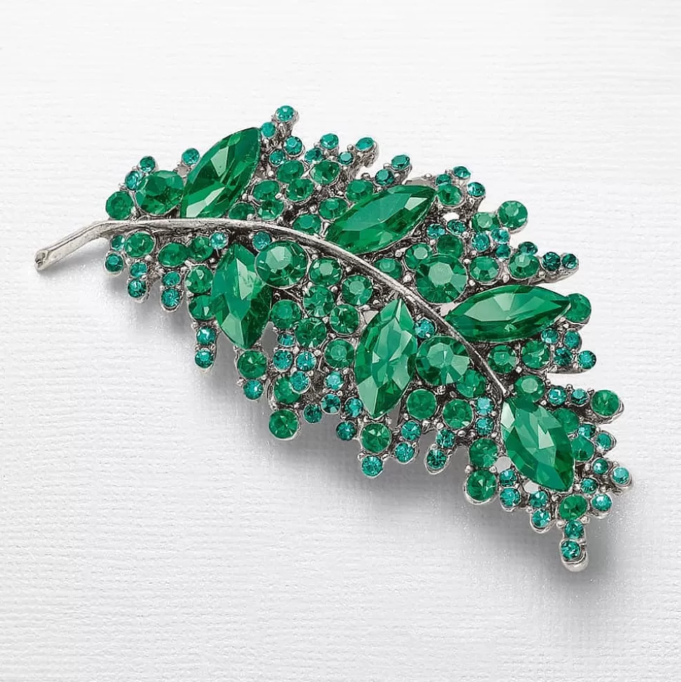 Pia Bijoux Broches | Broches | Broche en Cristal Glamour en Vert