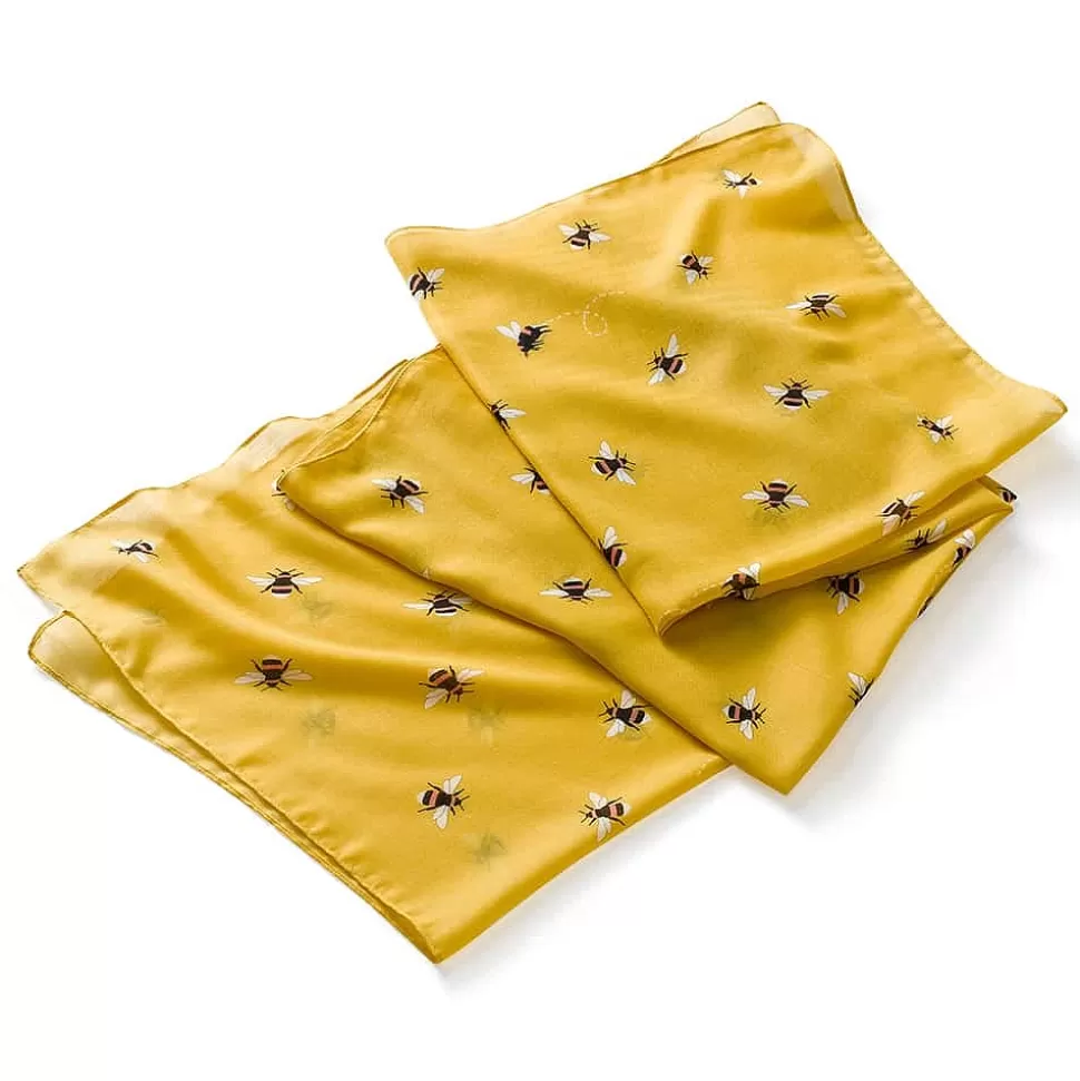 Pia Bijoux Écharpes Et Foulards | Écharpe Jaune Abeilles à Foison