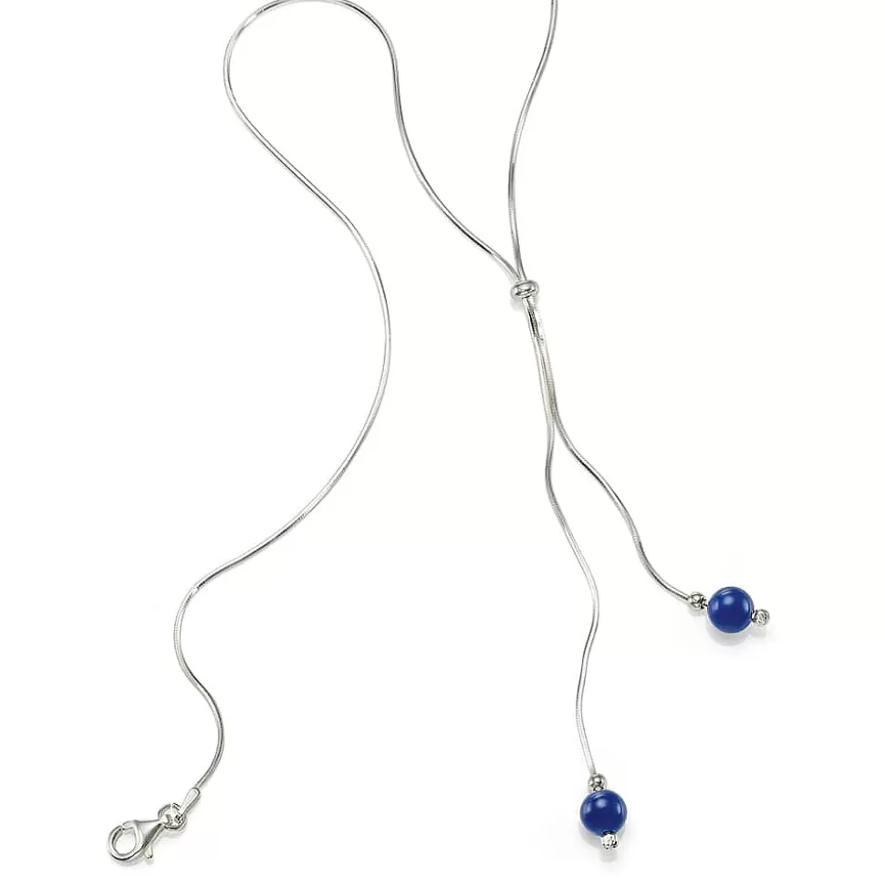 Pia Bijoux Colliers Et Pendentifs | Collier en Lapis Ponctué de Bleu