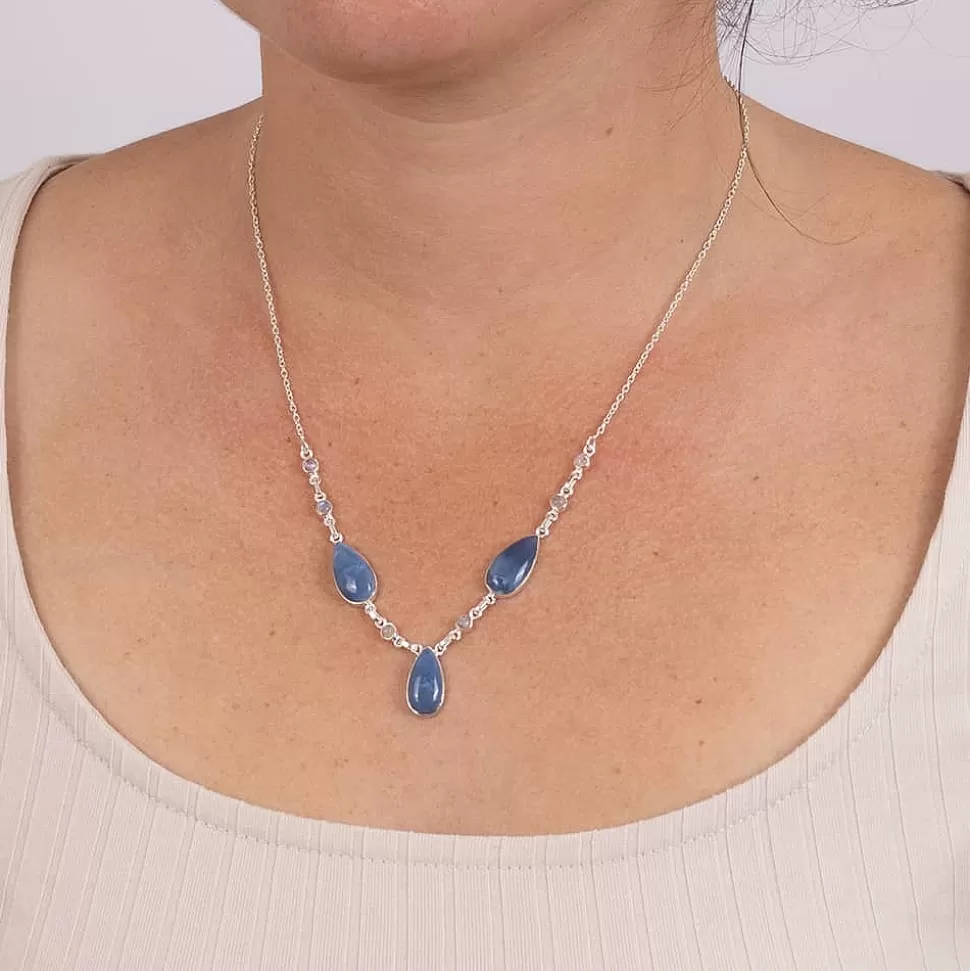 Pia Bijoux Colliers Et Pendentifs | Collier Rêverie en Denim