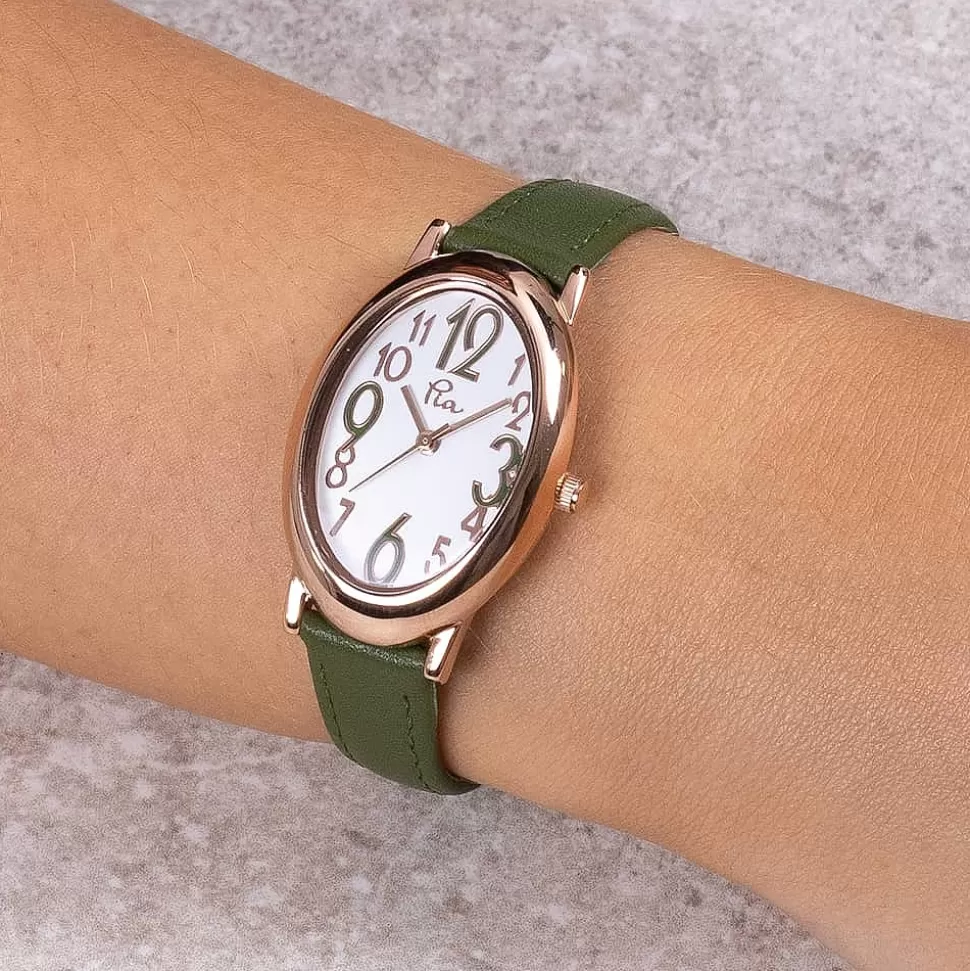 Pia Bijoux Montres | Montres | Montre Vert Olive L’Avenir le Dira