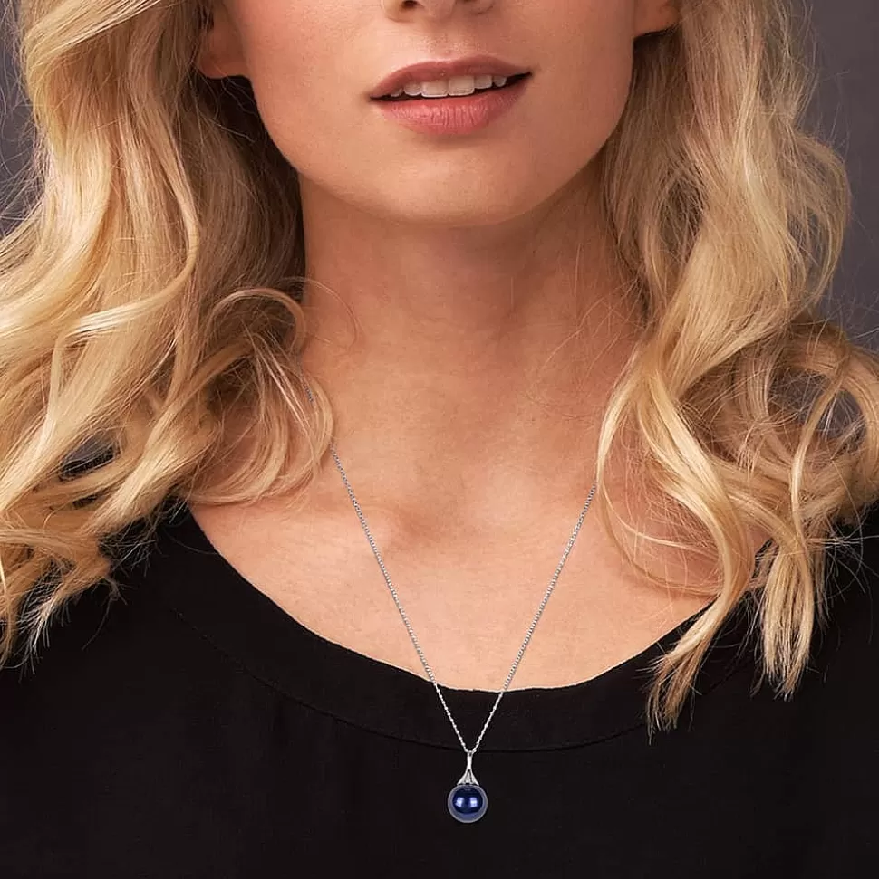 Pia Bijoux Colliers Et Pendentifs | Pendentif Bleu Marine De Nuit