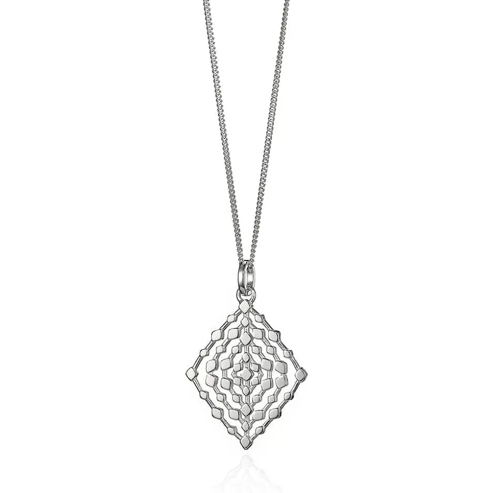 Pia Bijoux Colliers Et Pendentifs | Pendentif en Argent Géométrie Tissée