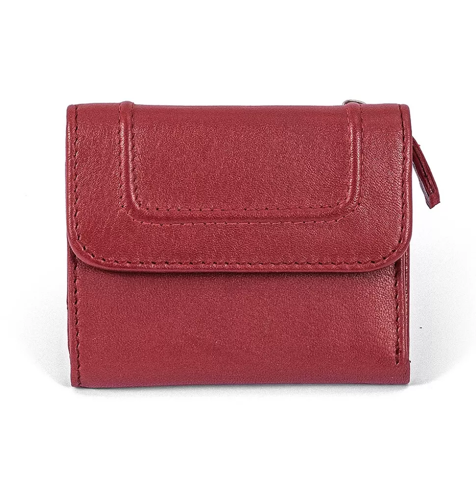 Pia Bijoux Sacs | Portefeuilles & Porte-monnaie | Portefeuille en Cuir Touche de Paprika