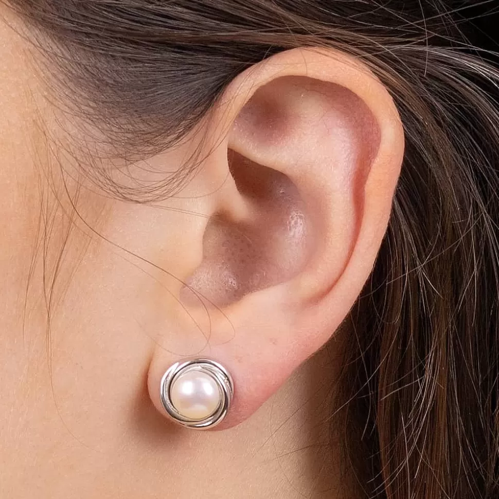 Pia Bijoux Boucles D'oreilles | Puces en Argent Promesse de Perle