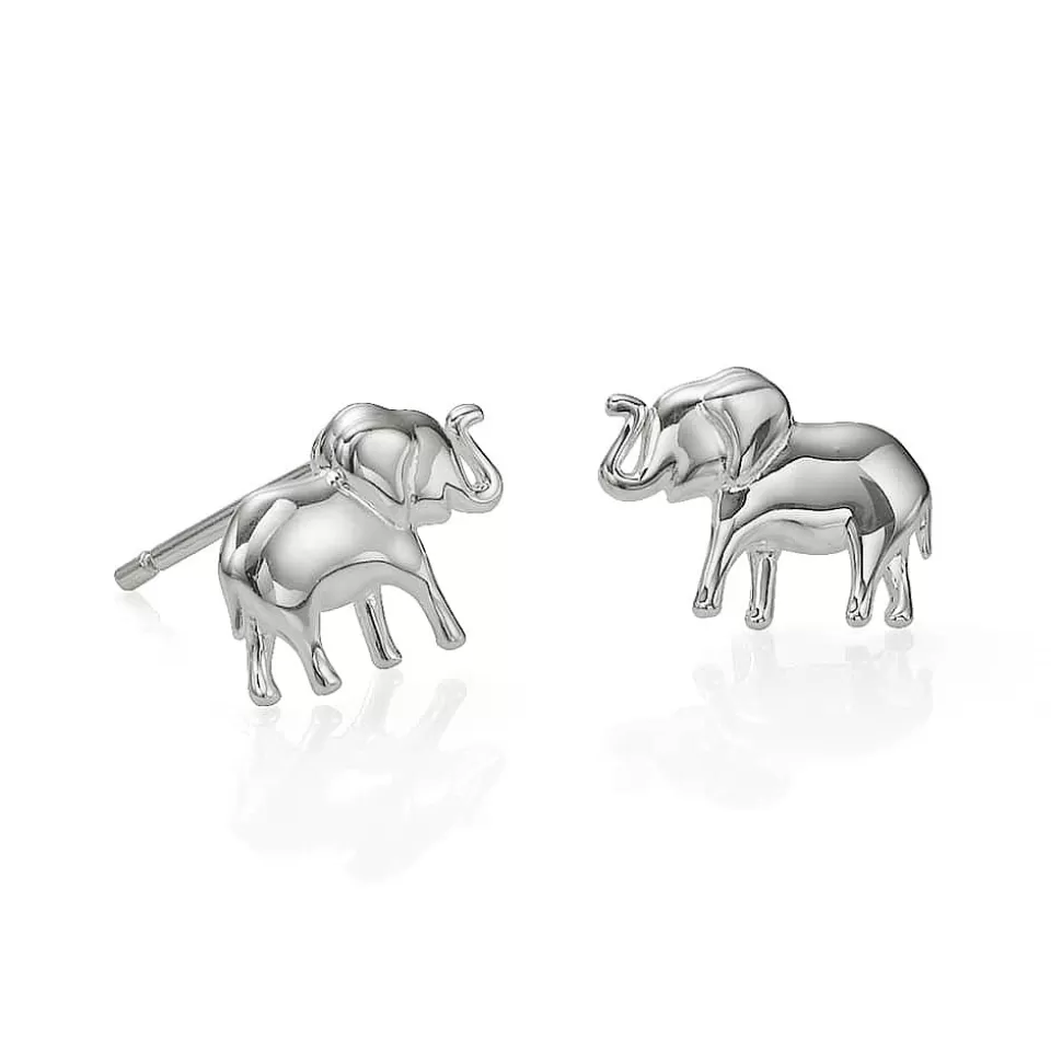 Pia Bijoux Boucles D'oreilles | Puces en Argent Sagesse d’Éléphant