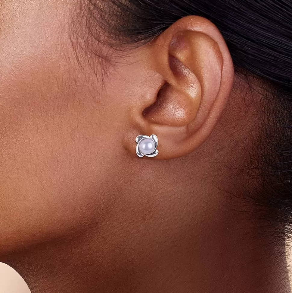 Pia Bijoux Boucles D'oreilles | Puces en Perle Dans un Tourbillon