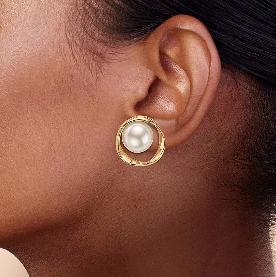 Pia Bijoux Boucles D'oreilles | Puces Encerclées par l’Élégance