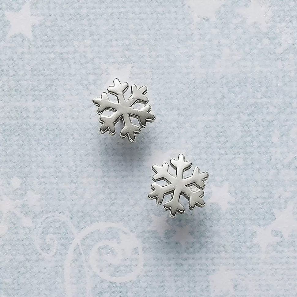 Pia Bijoux Boucles D'oreilles | Puces Flocon de Neige