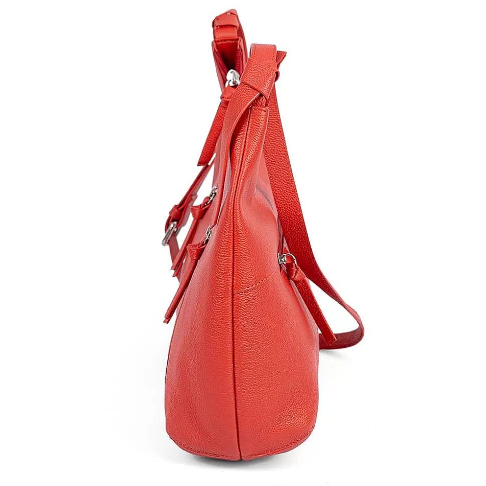 Pia Bijoux Sacs | Sacs Portés Travers | Sac Bandoulière en Cuir Corail Colorez-Moi