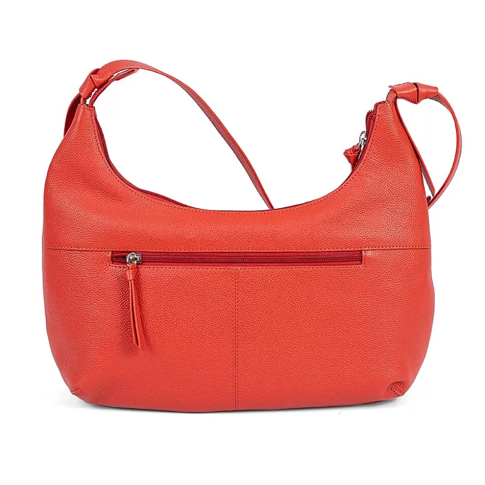 Pia Bijoux Sacs | Sacs Portés Travers | Sac Bandoulière en Cuir Corail Colorez-Moi