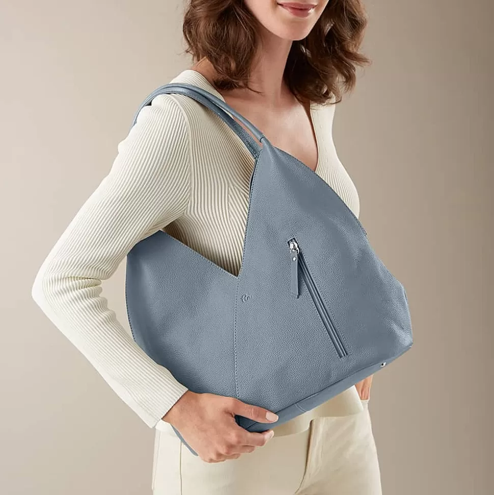 Pia Bijoux Sacs | Sacs À Main | Sac en Cuir Denim Tulipe