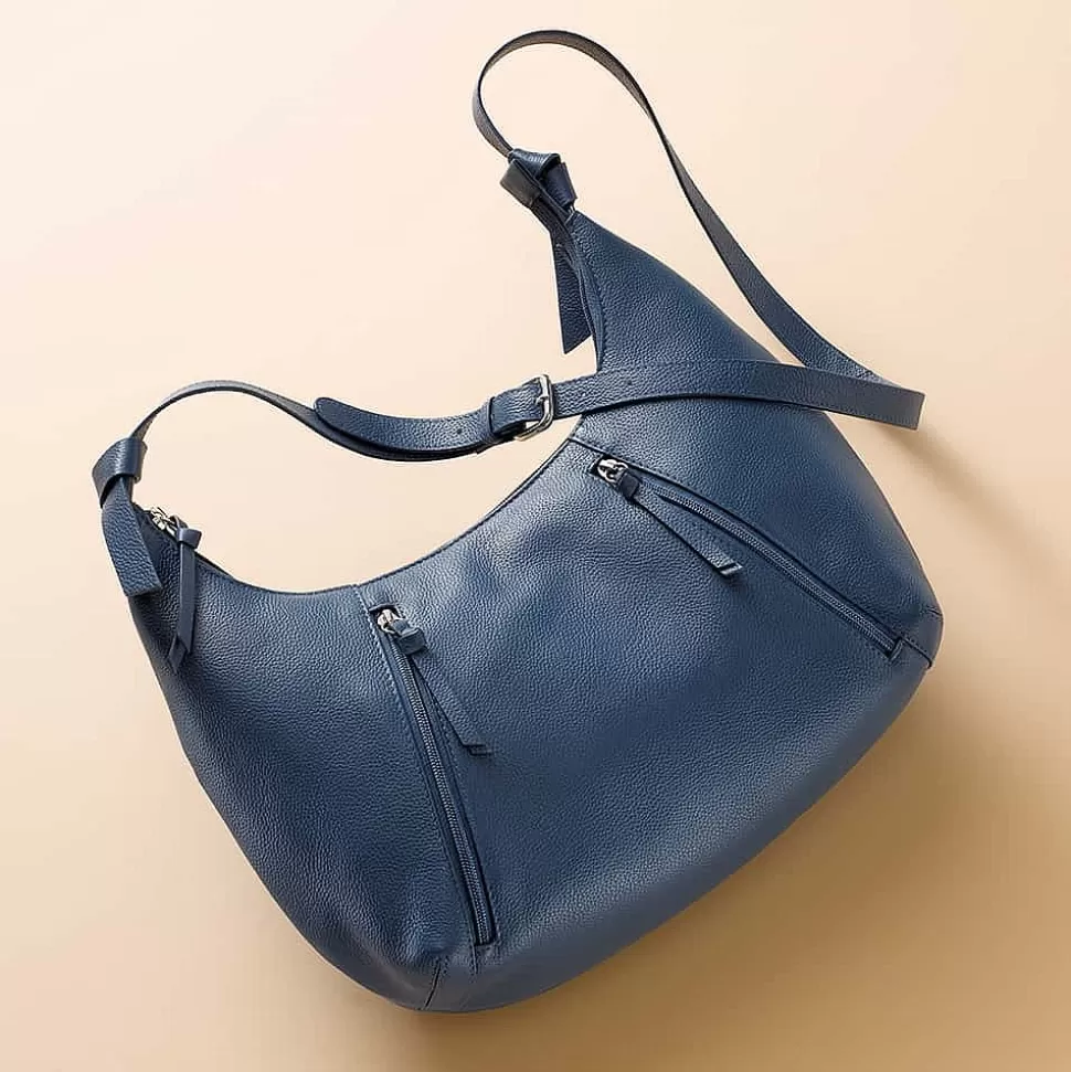 Pia Bijoux Sacs | Sacs À Main | Sac en Cuir Détail Denim