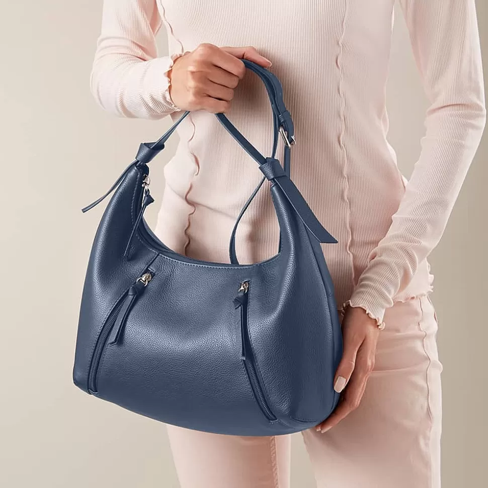 Pia Bijoux Sacs | Sacs À Main | Sac en Cuir Détail Denim