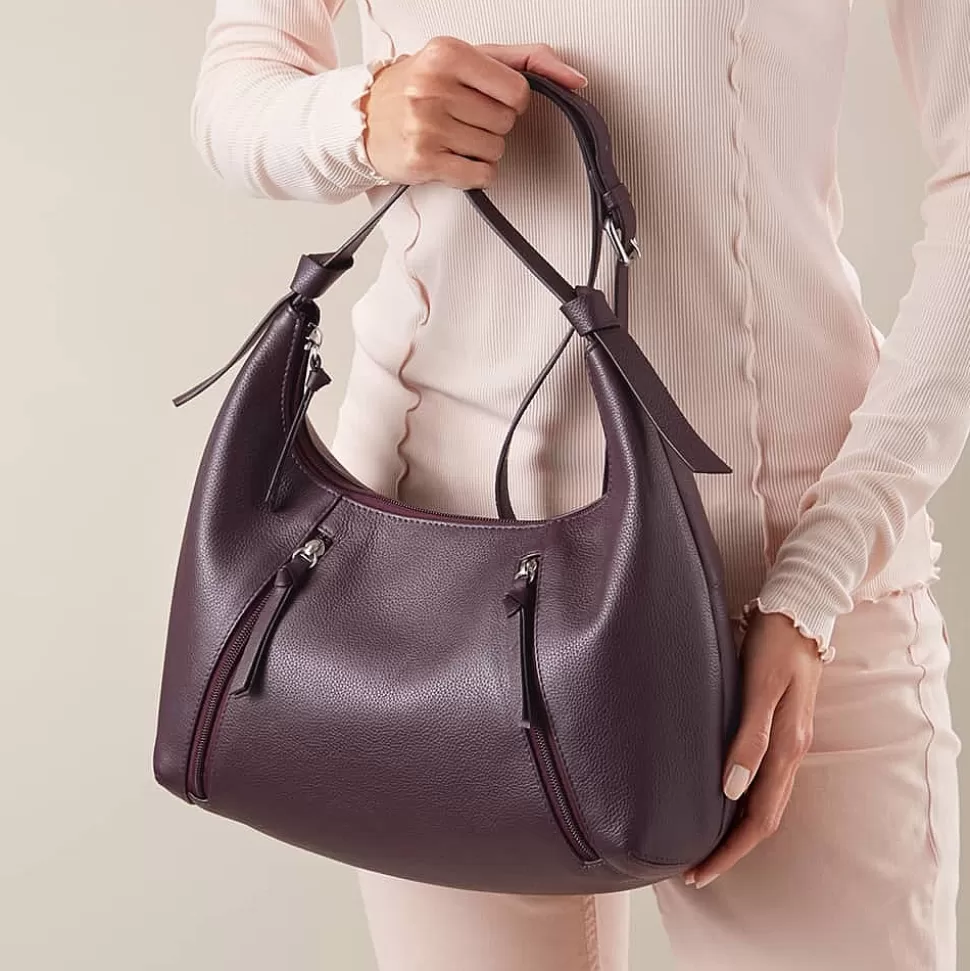 Pia Bijoux Sacs | Sacs À Main | Sac en Cuir Violet Vivace