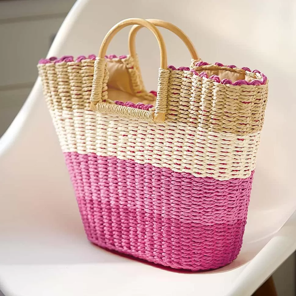 Pia Bijoux Sacs | Sacs À Main | Sac en Paille Sorbet Estival